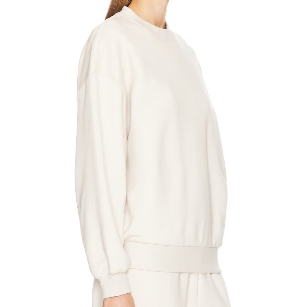 WellBeing + BeingWell | NWT Griffin Crewneck Sweatshirt in Rainy Day White Small - Picture 2 of 8